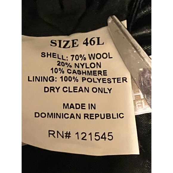 Michael Kors Mens Overcoat 46L Wool Cashmere Single Breasted Trench Coat Jacket - Picture 11 of 11